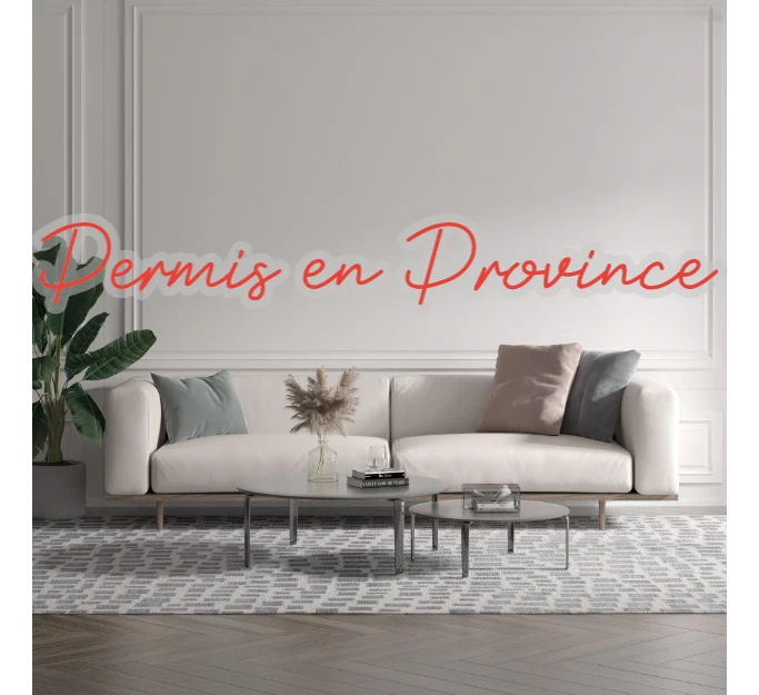 Custom text: Permis en Province