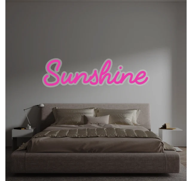 Custom text: Sunshine