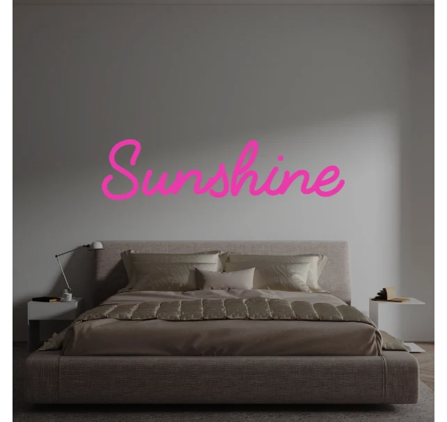 Custom text: Sunshine