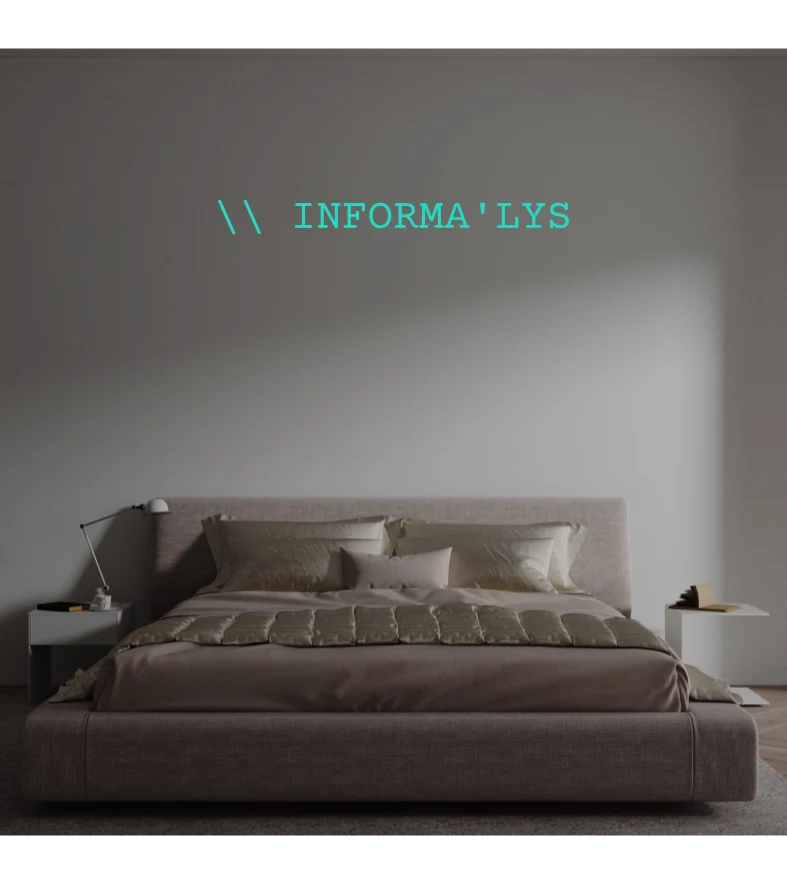 Custom text: \\ INFORMA'LYS