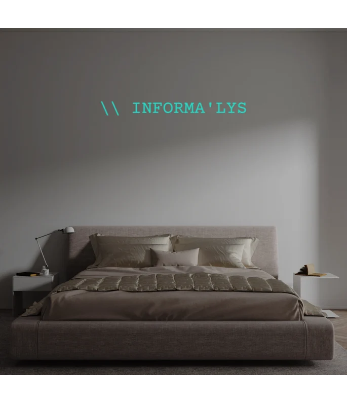 Custom text: \\ INFORMA'LYS