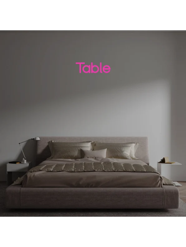Custom text: Table