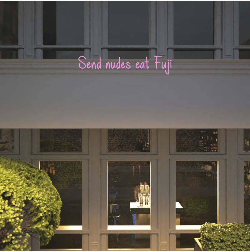 Custom text: Send nudes eat Fuji