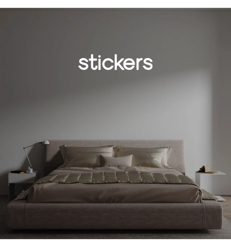Custom text: stickers