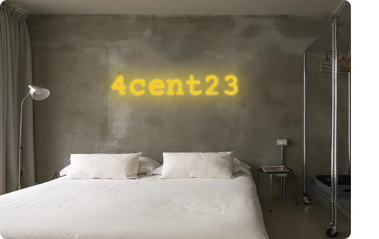Custom text: 4cent23