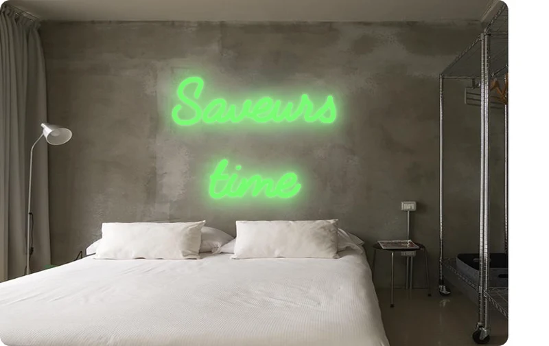 Custom text: Saveurs time