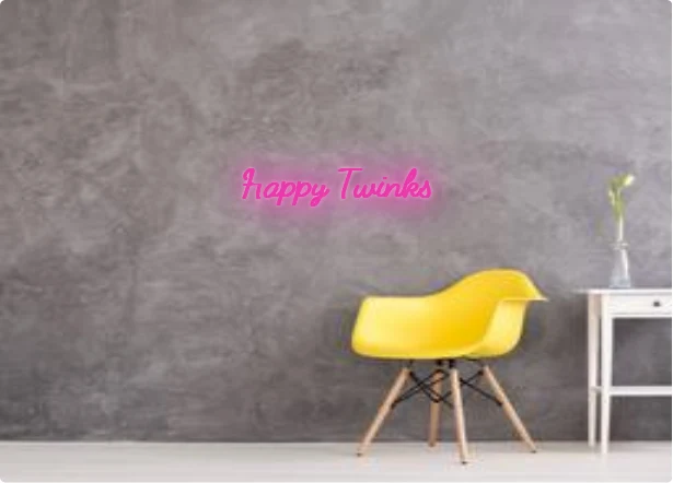 Custom text: Happy Twinks