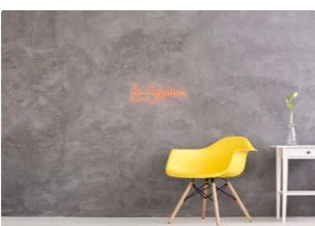 Custom text: La Cabane