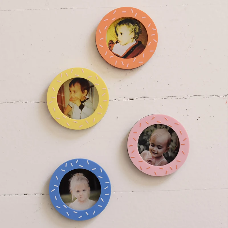 Mini cadre photo motif confettis