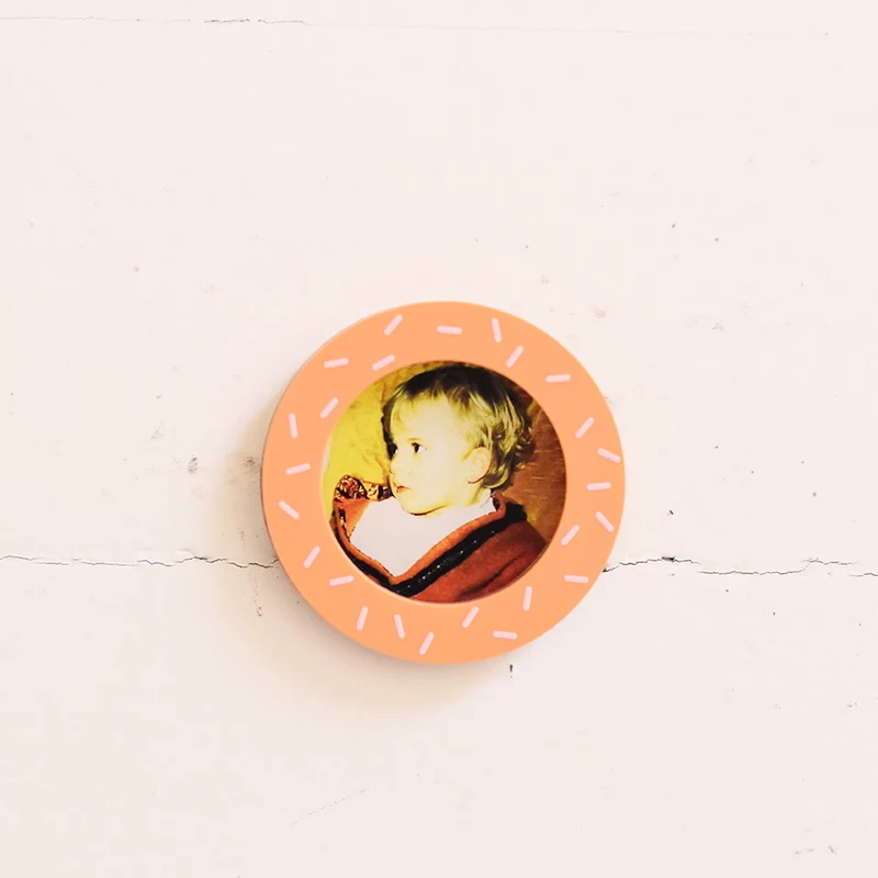 Mini cadre photo motif confettis