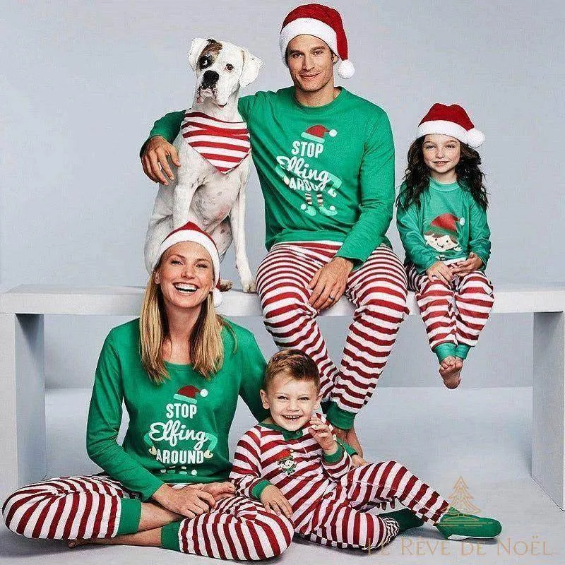 Pyjama de Noël Lutin adulte et enfant