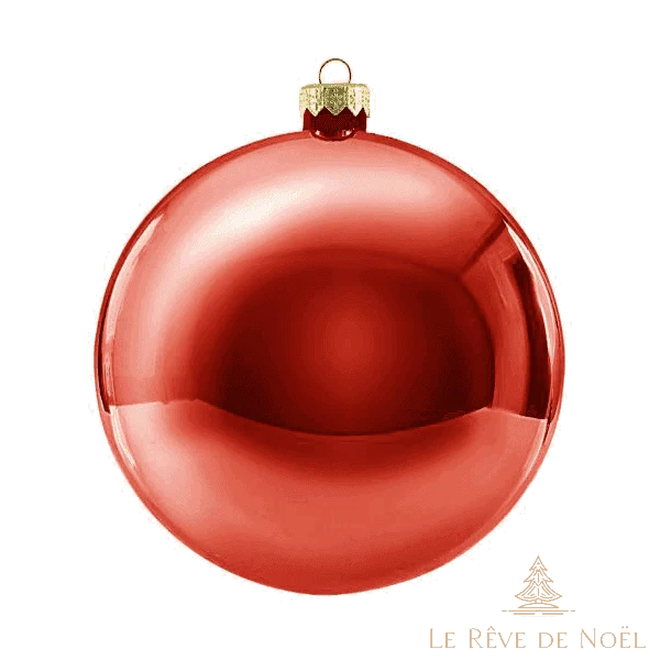 Boule de Noël brillante XXL rouge