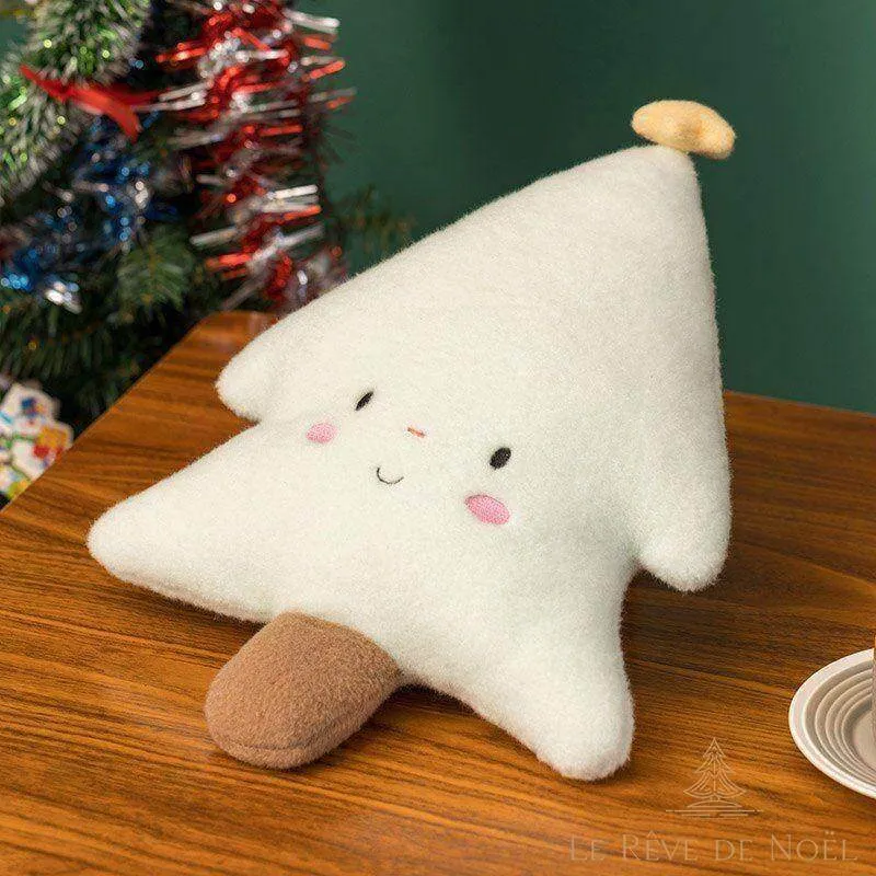 Peluche Sapin blanc de Noël