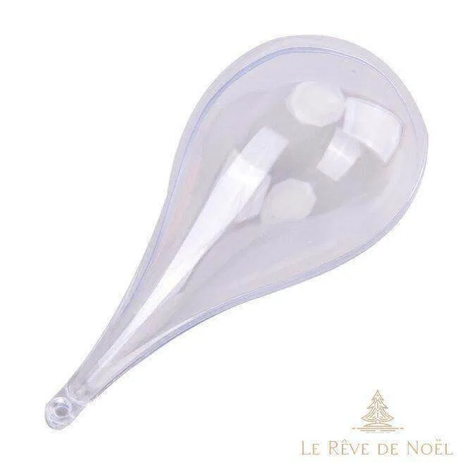 Goutte d'eau plastique 2 parties