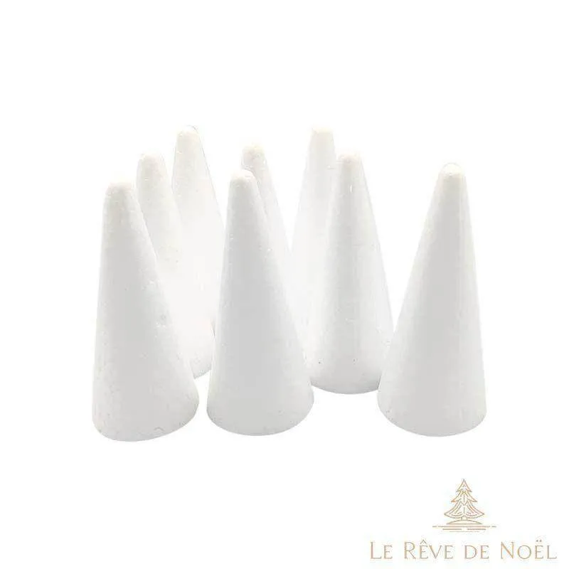 Forme en polystyrène : Cône de Noël