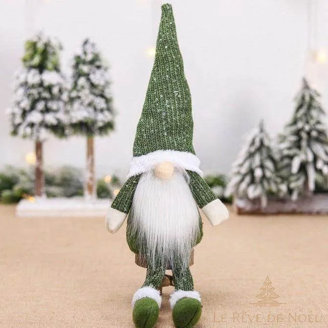 Gnome de Noël farceur - Vert foncé
