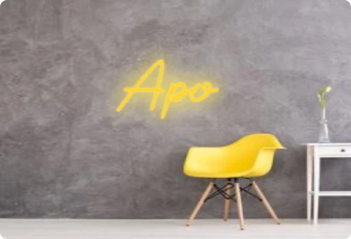 Custom text: Apo
