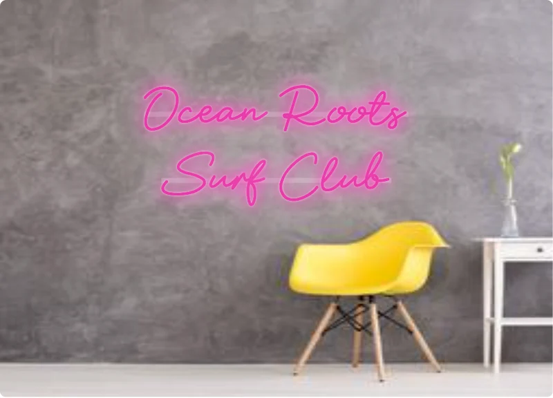 Custom text: Ocean Roots Surf Club