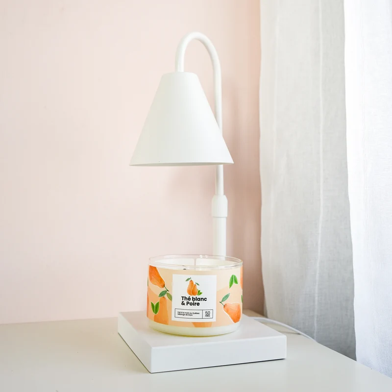 Lampe chauffante & chandelle - Thé blanc & poire