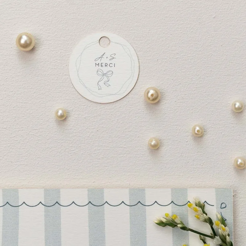 10 étiquettes cadeau "Napoli" papier