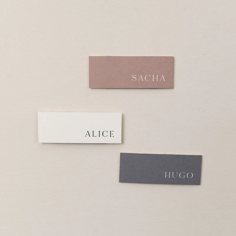 Marque-place rectangle "Lola" papier