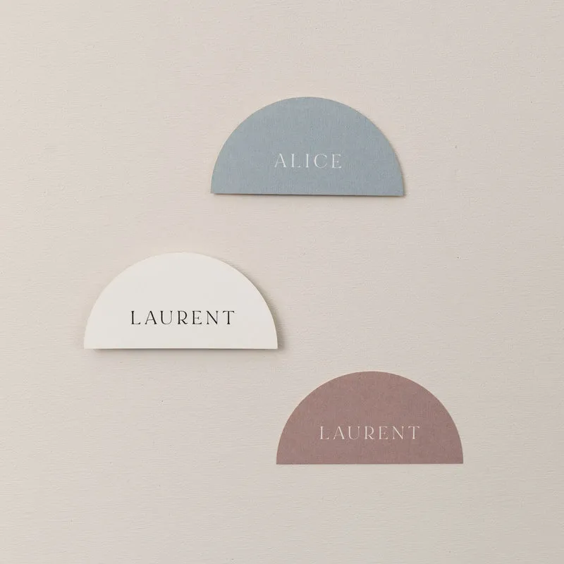 Marque-place demi cercle "Lola" papier