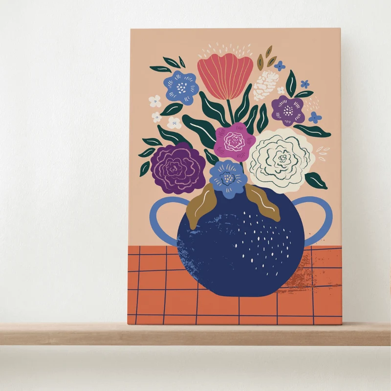 Kit peinture numéro bouquet coloré