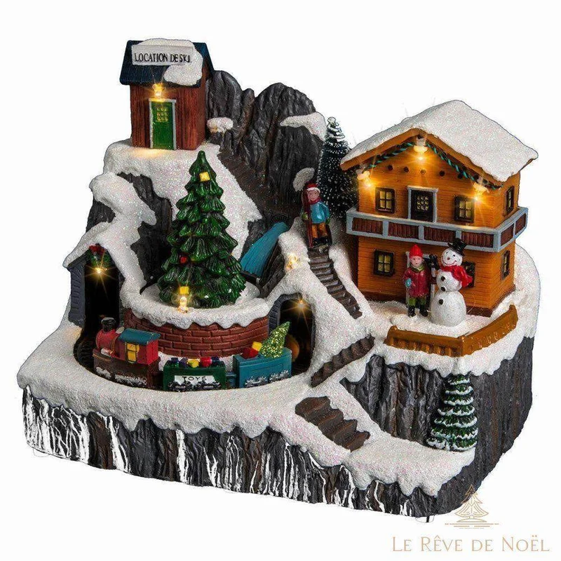 Village lumineux de Noël - le Chalet