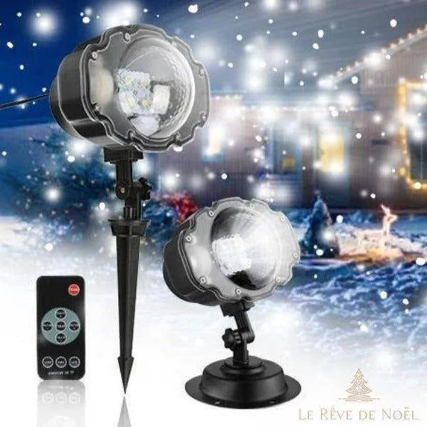 Projecteur noël chute de neige