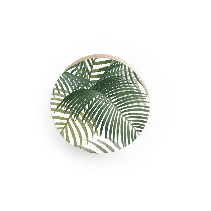 Tropical Watercolor Wooden Knob