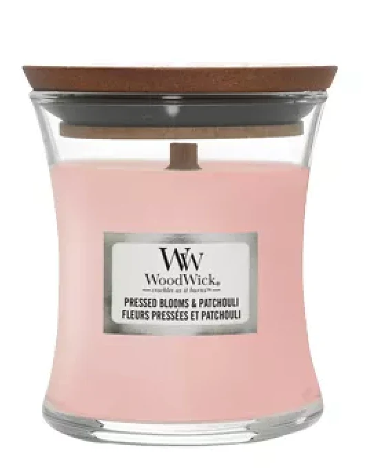 Bougie Fleurs pressées et patchouli 3 formats - WoodWick