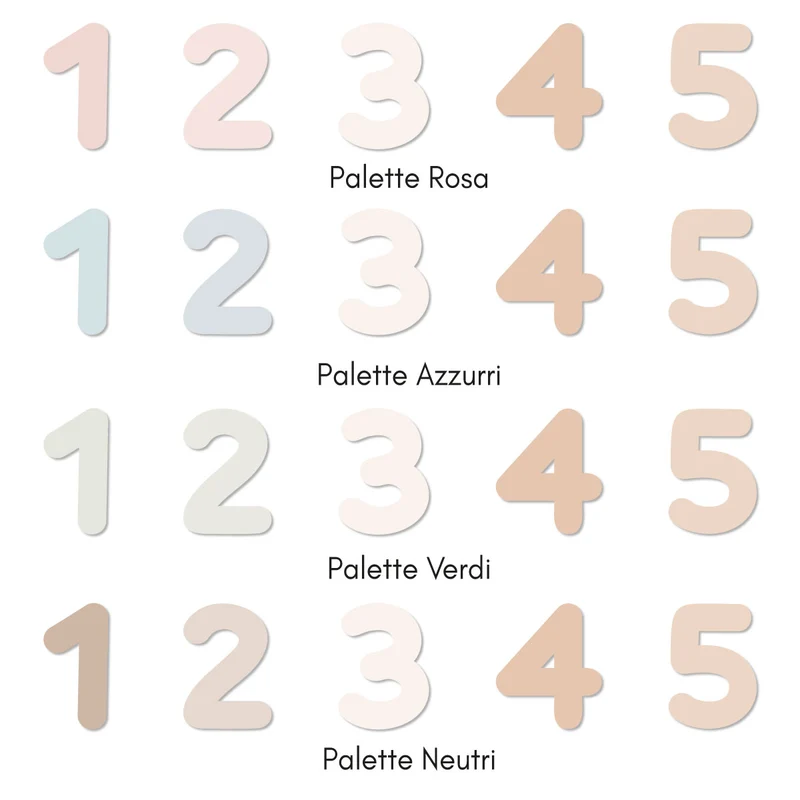 Numbers and Symbols Magnets - Multiple Color Variations Available