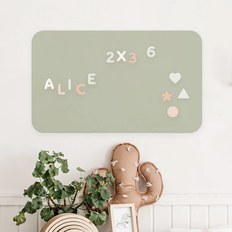 Magnetic Rectangle Writable Whiteboard - Multiple Colors Available