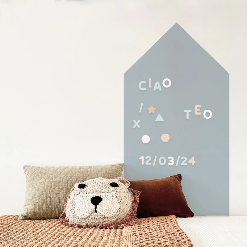 Magnetic Writable House Whiteboard - Multiple Colors Available - Customizable Name