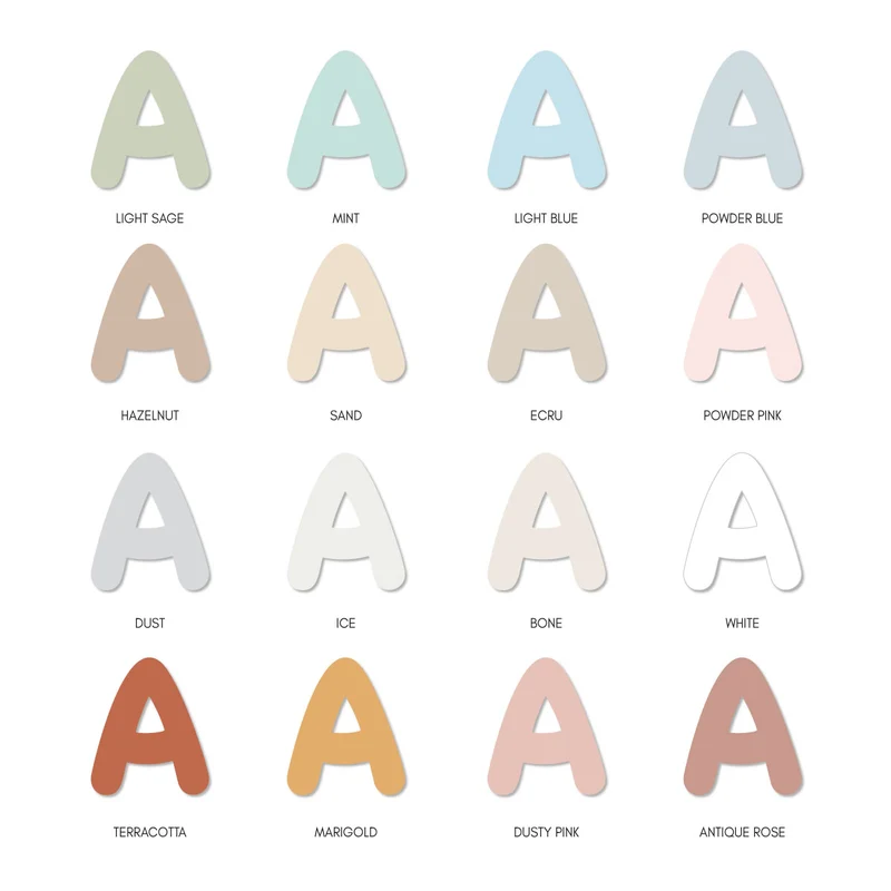 Alphabet Letters Magnets - More Colors Available