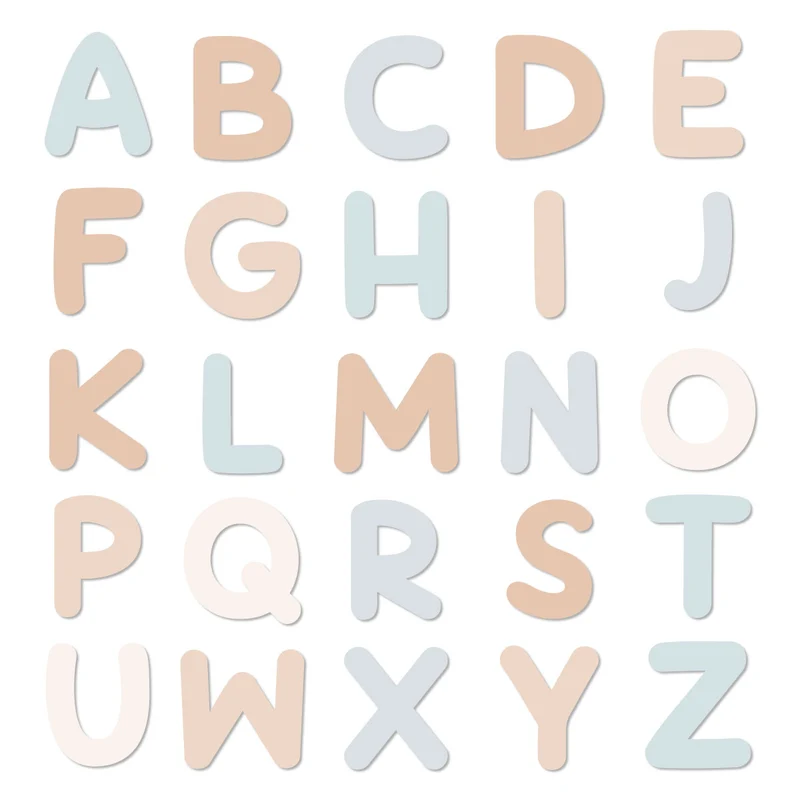 Alphabet Letters Magnets - Multiple Color Variations Available
