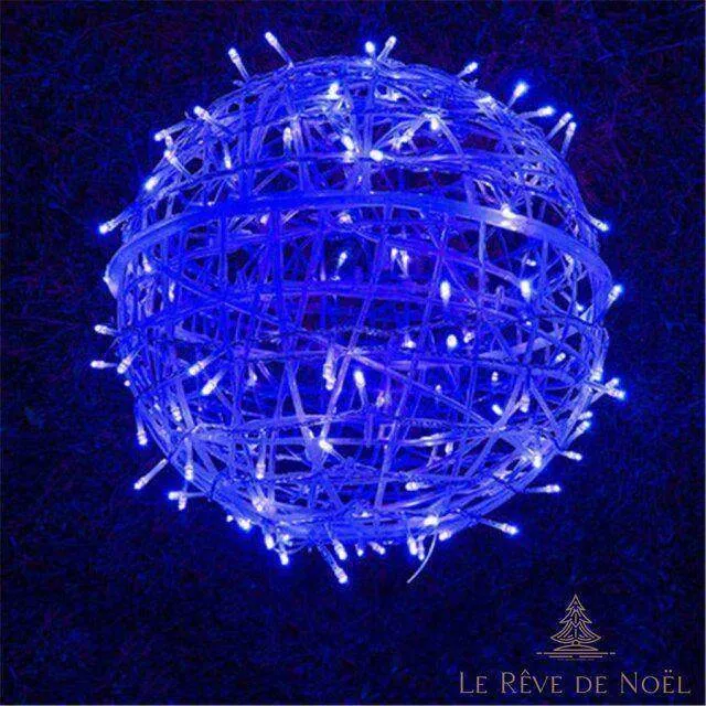 Boule extérieure lumineuse - Bleu