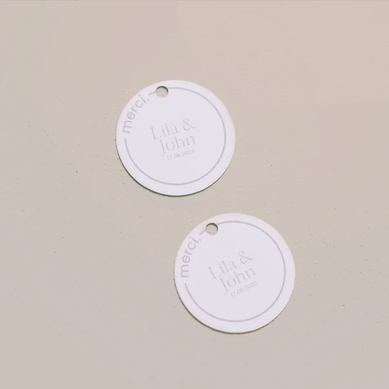 10 étiquettes cadeau "Dot" papier