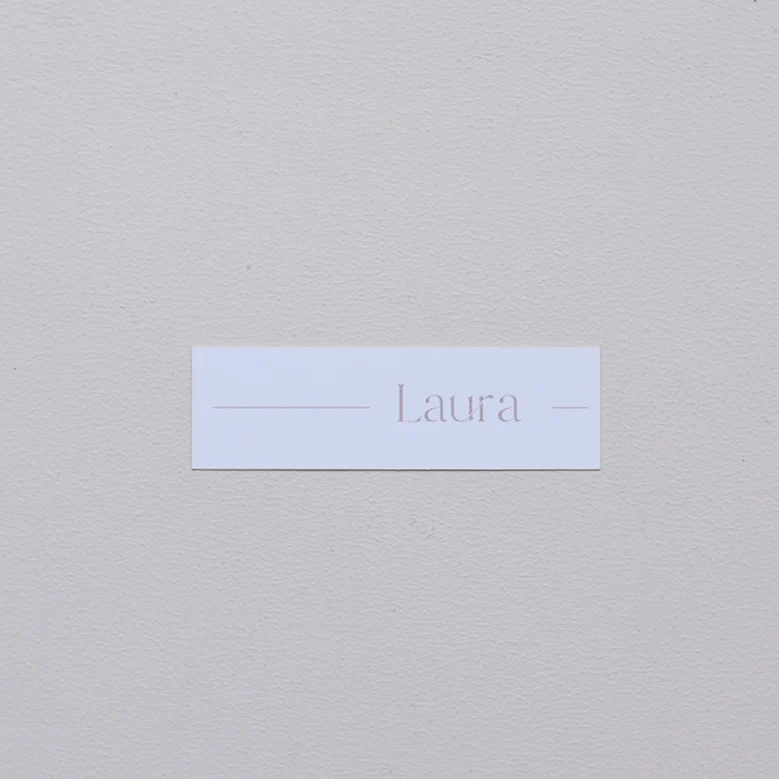 Marque-place rectangle "Folk" papier