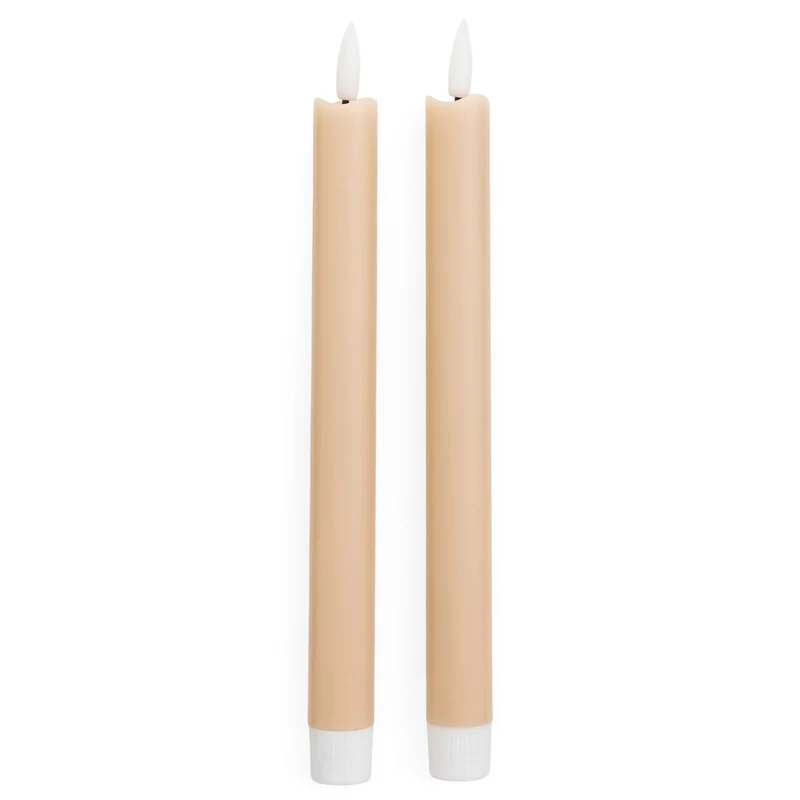 Ensemble de bougie LED (2) - Naturel