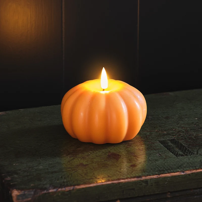 Bougie LED TruGlow® en Forme de Citrouille
