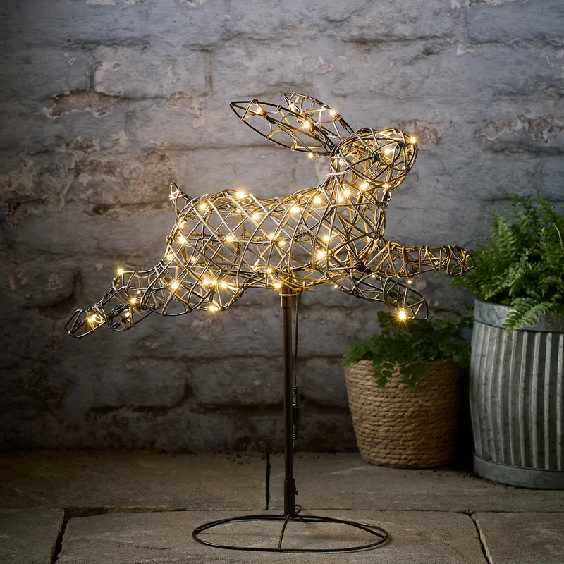 Figurine Lumineuse Lapin Sauteur