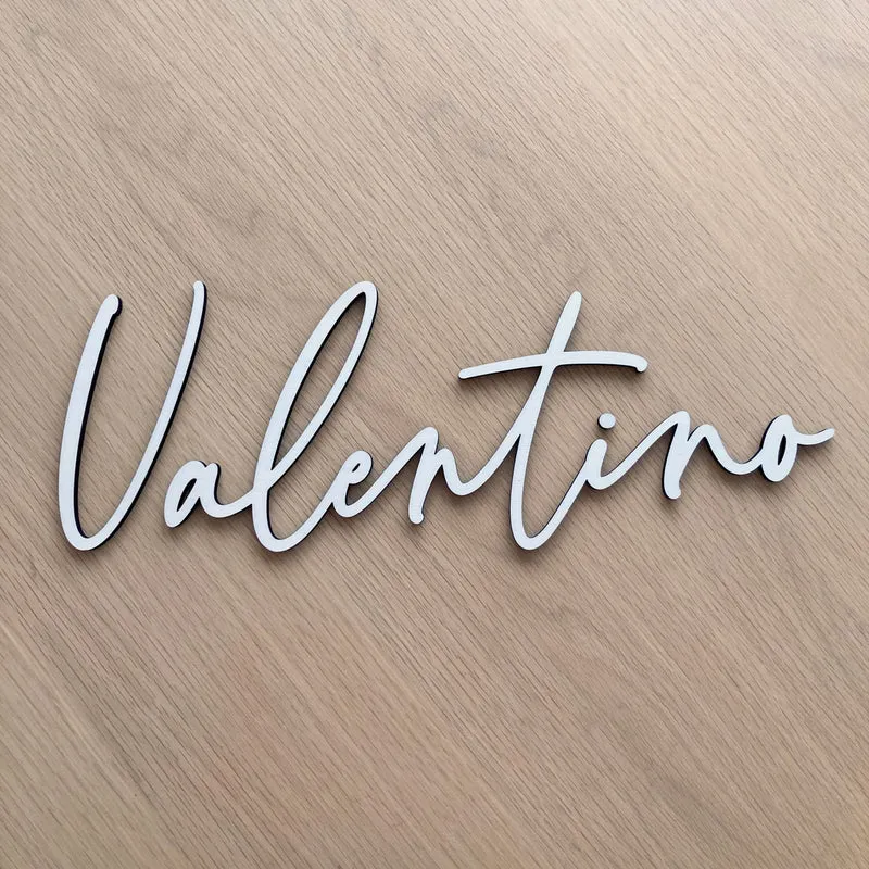 Letras de madera - Valentino