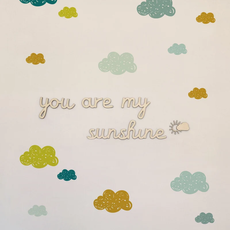 Wooden writing You are my Sunshine