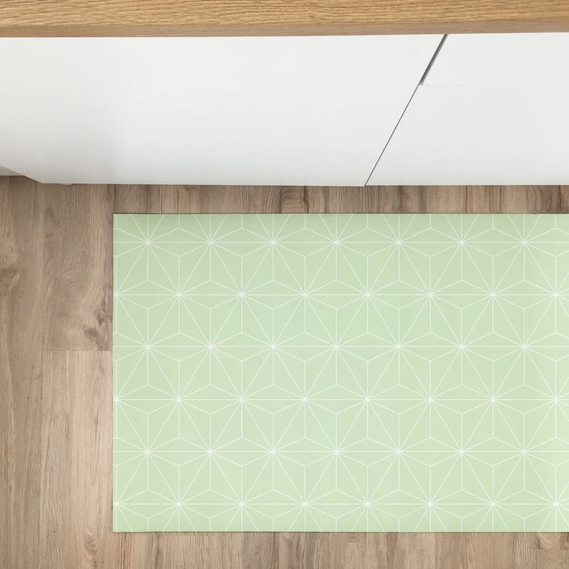 Vinyl Rug 48x148 Tokyo Pistachio