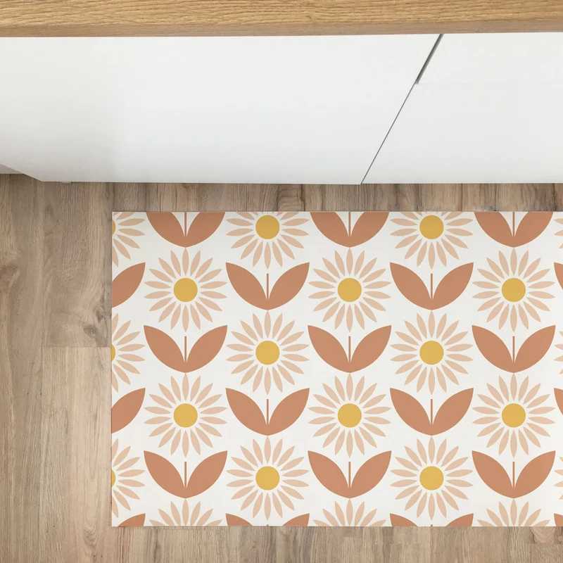Alfombra de cocina de vinilo Daisy Reverie