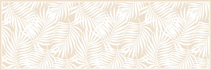 Vinyl Carpet 50x150 Tropical Leaves Sand