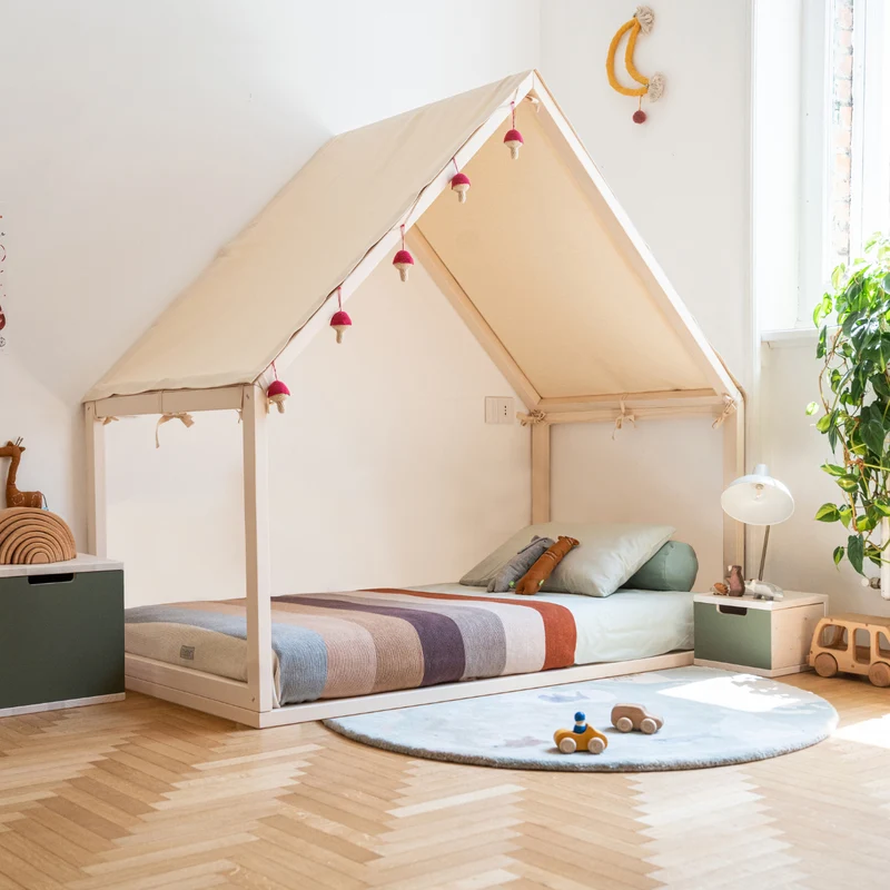Cama Montessori Basic House Ettomio - Múltiples tamaños disponibles