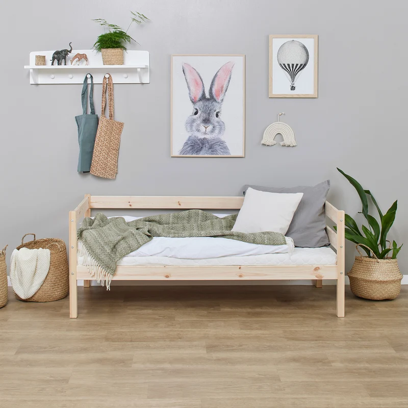 Cama juvenil 70x160 cm madera natural Hoppekids ECO Confort