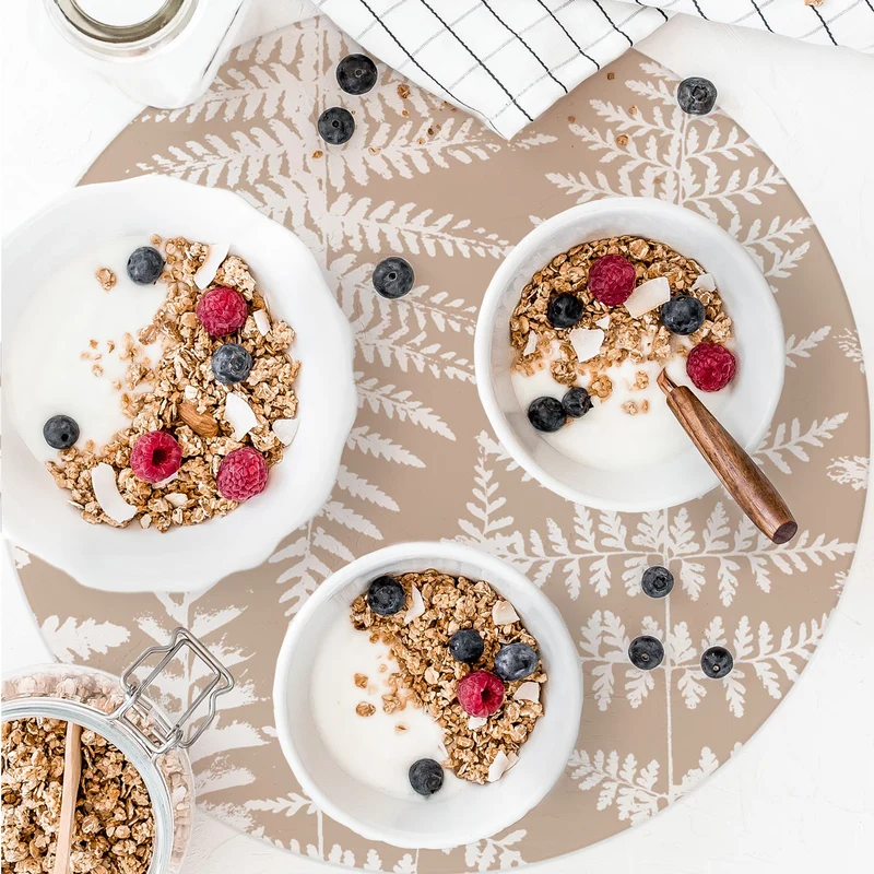 Fern Round Placemats - Multiple Colors Available